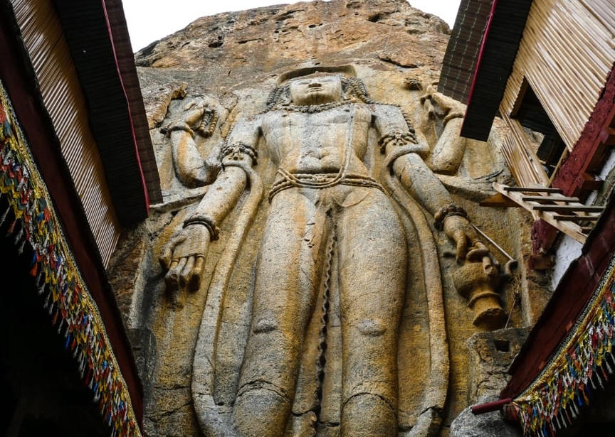 Mulbekh Monastery Statue